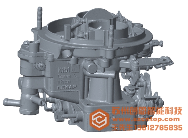 蘇州逆向掃描抄數(shù)“汽車節(jié)氣門”STL下載文件